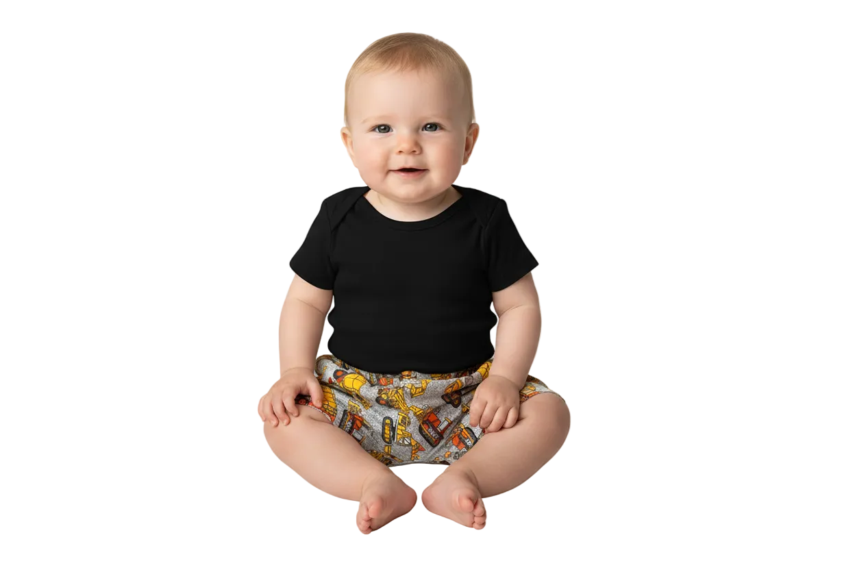 Construction shorts 6-12months
